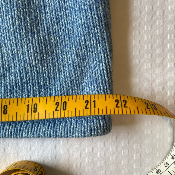 Vintage LL Bean Blue Cardigan Thick 100% Cotton size XL - Picture 7 of 9